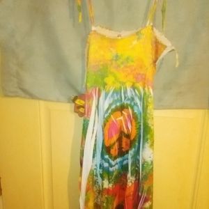 It's a little medium size tie dye dress/skirt.